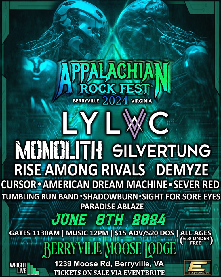 Appalachian Rock Fest 2024 flyer