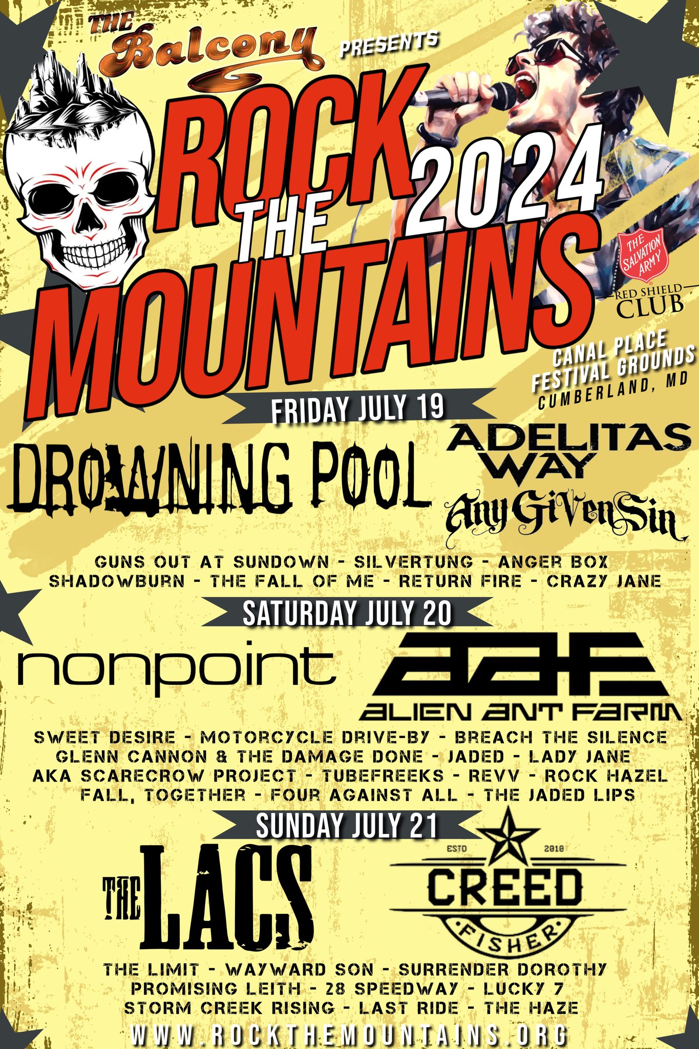 Rock the Mountains 2024 flyer