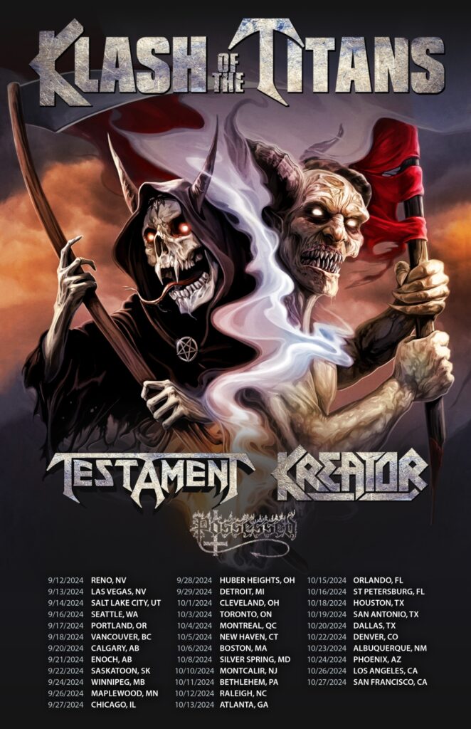 Testament and Kreator Klash of Titans Tour